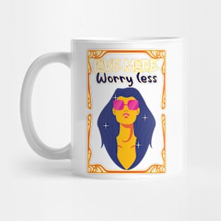 Love More Worry less,Valentine Gift For Her Mug